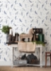 Picture of Birdsong Blue Trail Wallpaper