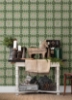 Picture of Maud Green Crochet Geometric Wallpaper