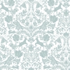 Picture of Forest Dance Aqua Damask Wallpaper