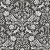 Picture of Forest Dance Charcoal Damask Wallpaper