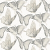 Picture of Janetta Grey Butterfly Wallpaper