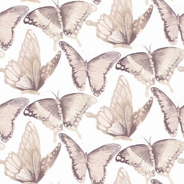 Picture of Janetta Blush Butterfly Wallpaper