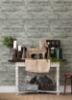 Picture of Cabin Teal Wood Planks Wallpaper