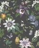 Picture of Sierra Black Floral Wallpaper