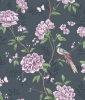 Picture of Akina Navy Floral Wallpaper