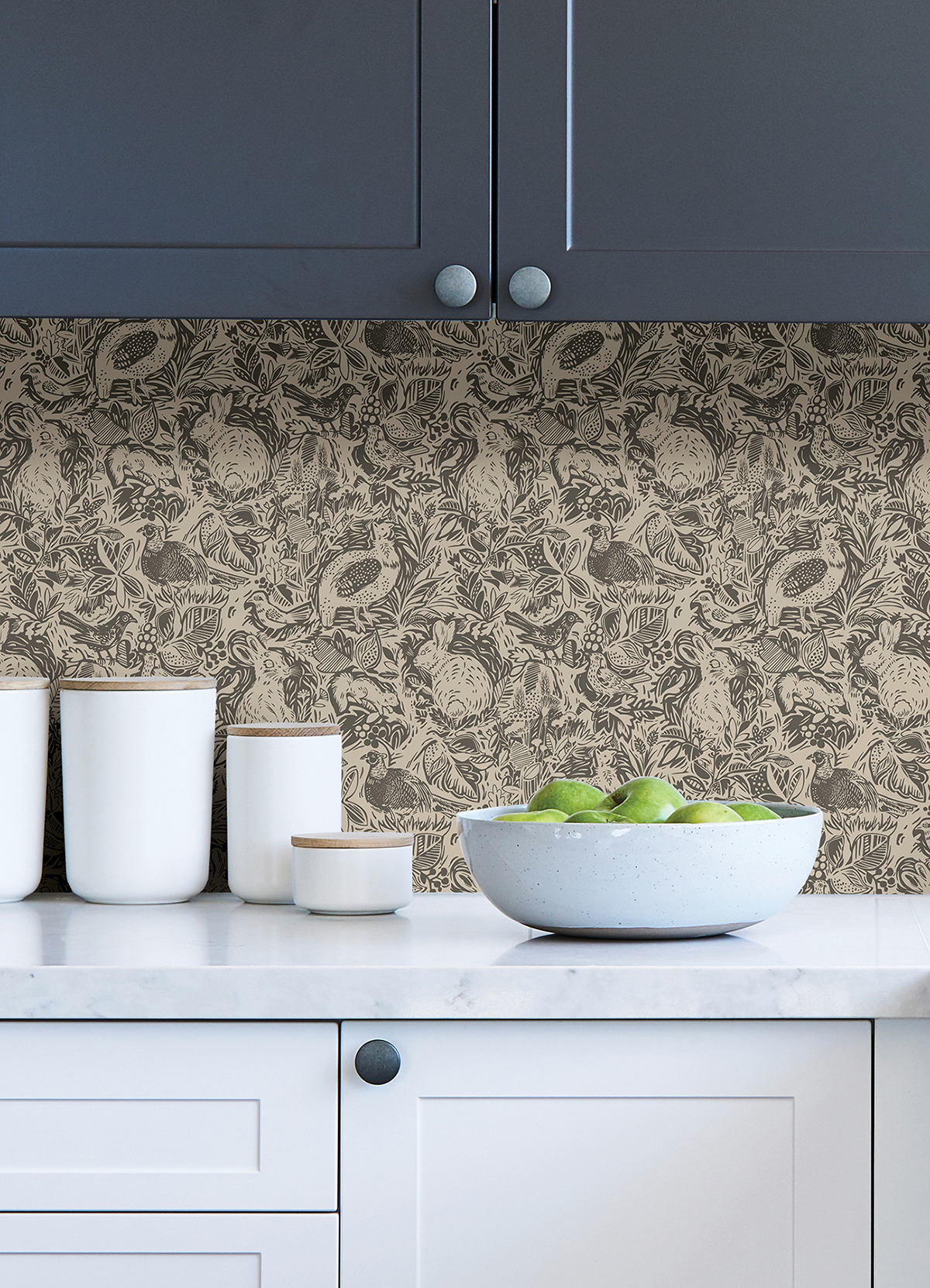 NUS4303 - Charcoal Terrene Peel and Stick Wallpaper - by NuWallpaper