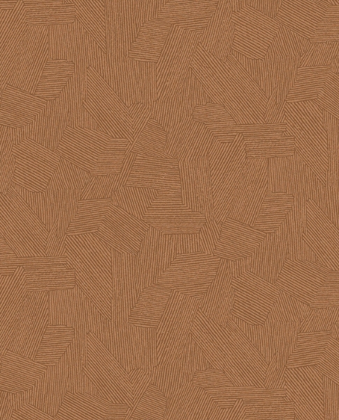 Picture of Clio Copper Lined Geometric Wallpaper
