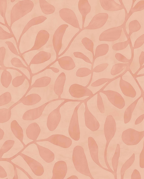 Picture of Fiona Pink Leafy Vines Wallpaper