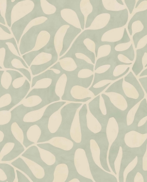 Picture of Fiona Light Blue Leafy Vines Wallpaper