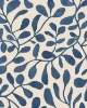 Picture of Fiona Dark Blue Leafy Vines Wallpaper