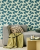 Picture of Azad Sea Green Abstract Geometric Wallpaper