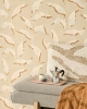 Picture of Callista Neutral Leaves Wallpaper