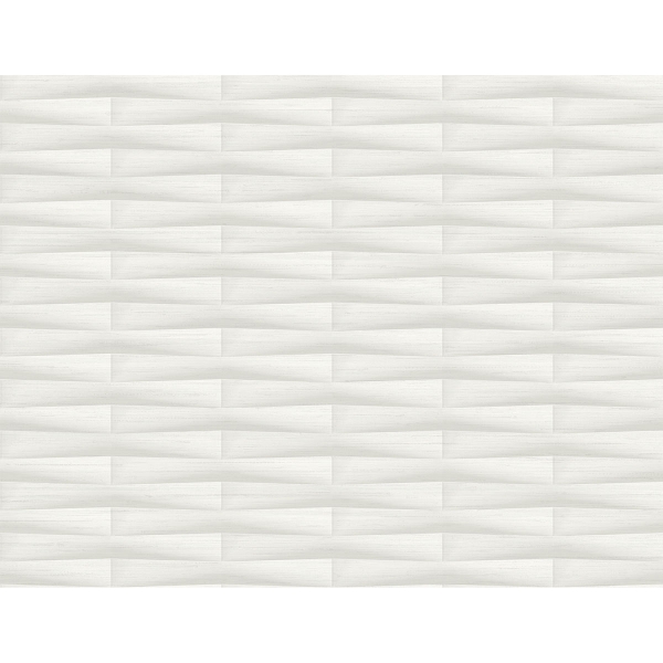 Picture of Gator White Geometric Stripe Wallpaper