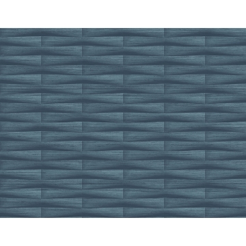 Picture of Gator Blue Geometric Stripe Wallpaper