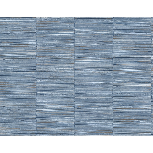 Picture of Jenga Blue Striped Column Wallpaper