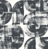 Picture of Giulietta Black Painterly Geometric Wallpaper