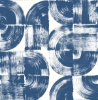 Picture of Giulietta Blue Painterly Geometric Wallpaper