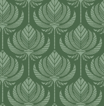 Picture of Palmier Green Lotus Fan Wallpaper