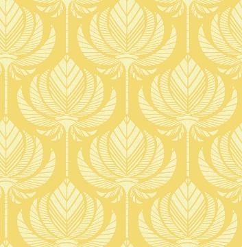 Picture of Palmier Yellow Lotus Fan Wallpaper