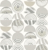 Picture of Mahe Light Grey Mod Geometric Wallpaper