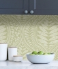 Picture of Green Foliate Peel and Stick Wallpaper