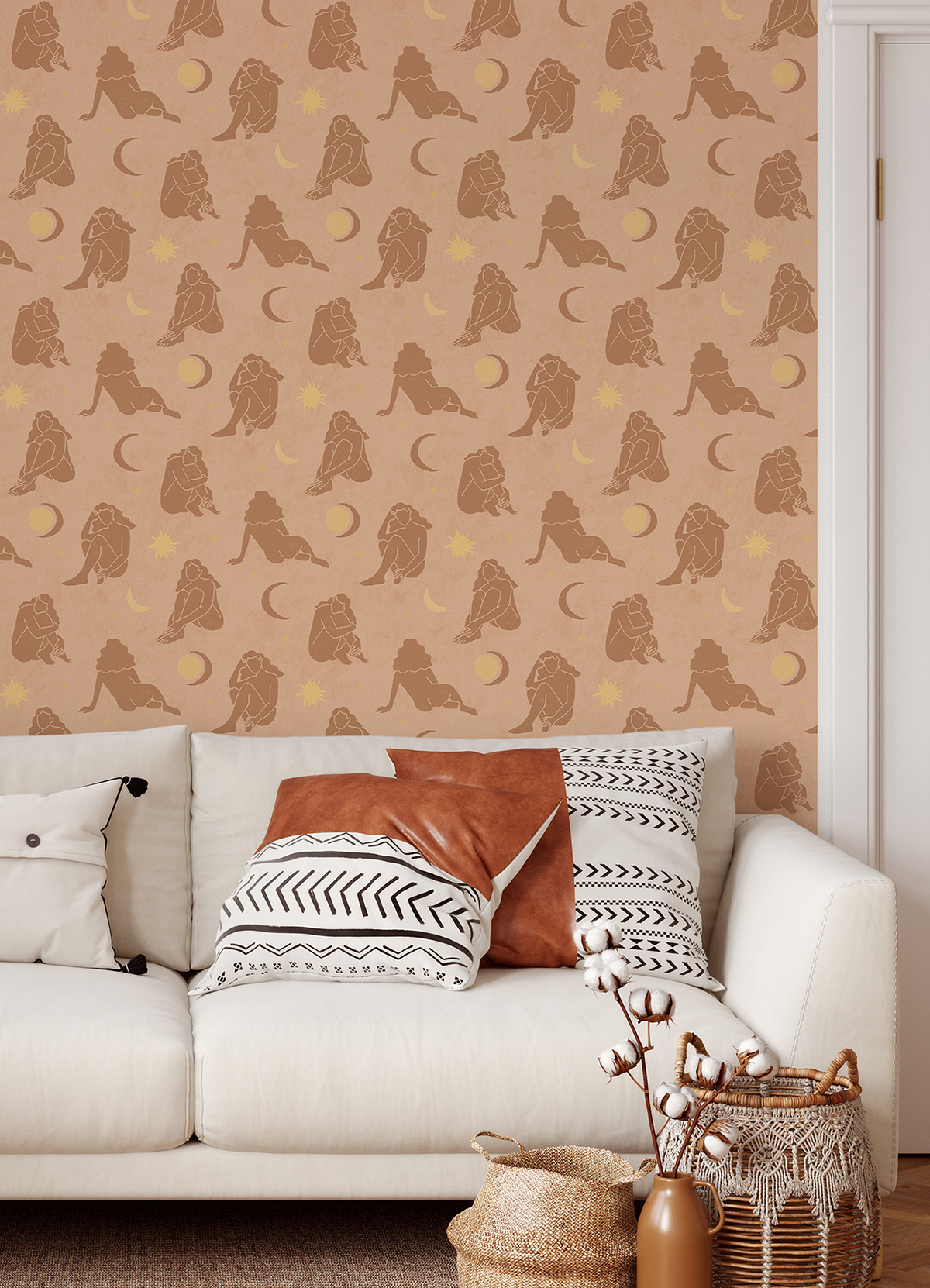 Ahs Blush Nudes Novelty Peel And Stick Wallpaper By Nuwallpaper