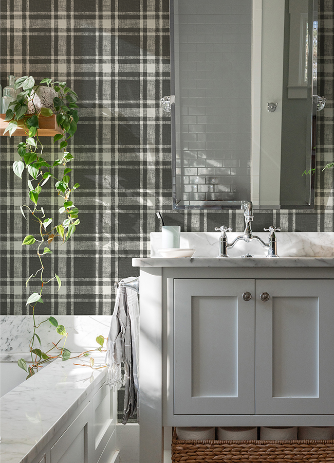407270020 Antoine Charcoal Flannel Wallpaper by Chesapeake