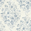Picture of Isidore Blue Scroll Wallpaper