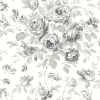 Picture of Manon Charcoal Rose Stitch Wallpaper