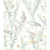 Picture of Hillaire Teal Meadow Wallpaper
