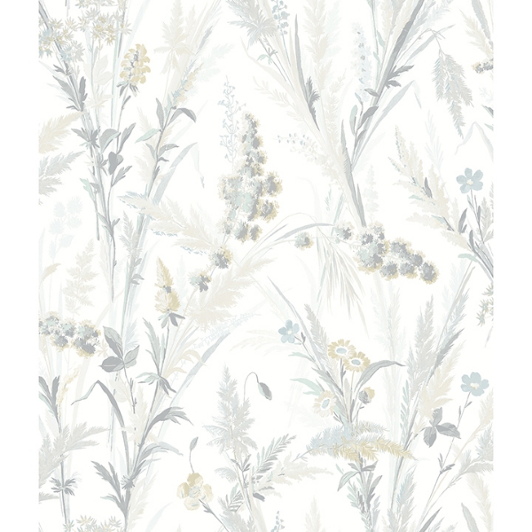 Picture of Hillaire Light Blue Meadow Wallpaper
