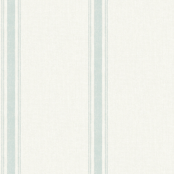 Picture of Linette Seafoam Fabric Stripe Wallpaper