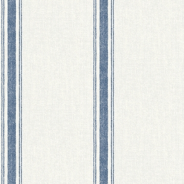 Picture of Linette Navy Fabric Stripe Wallpaper