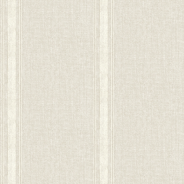 Picture of Linette Beige Fabric Stripe Wallpaper