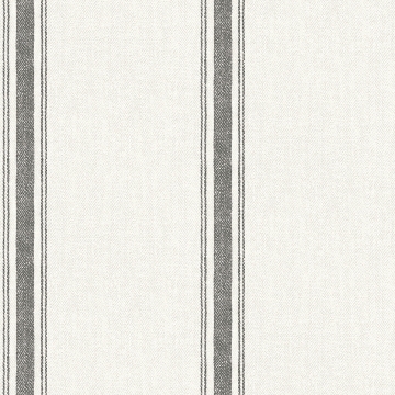 Picture of Linette Black Fabric Stripe Wallpaper