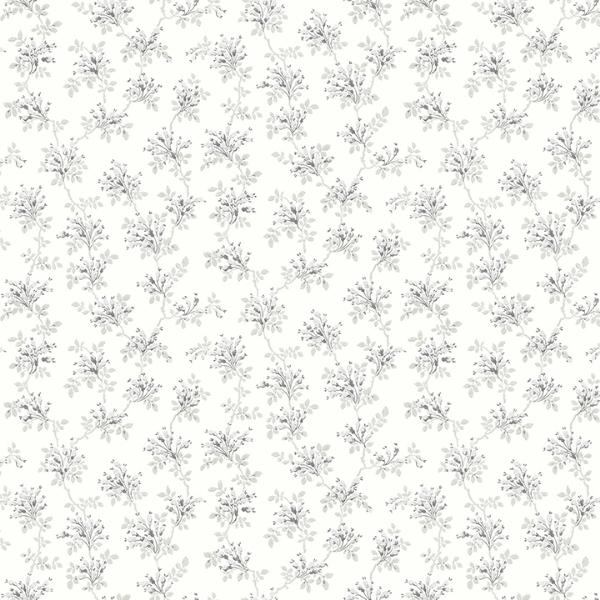 Picture of Sofiane Grey Botanical Trail Wallpaper