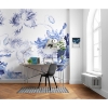 Picture of Blue Silhouettes Wall Mural