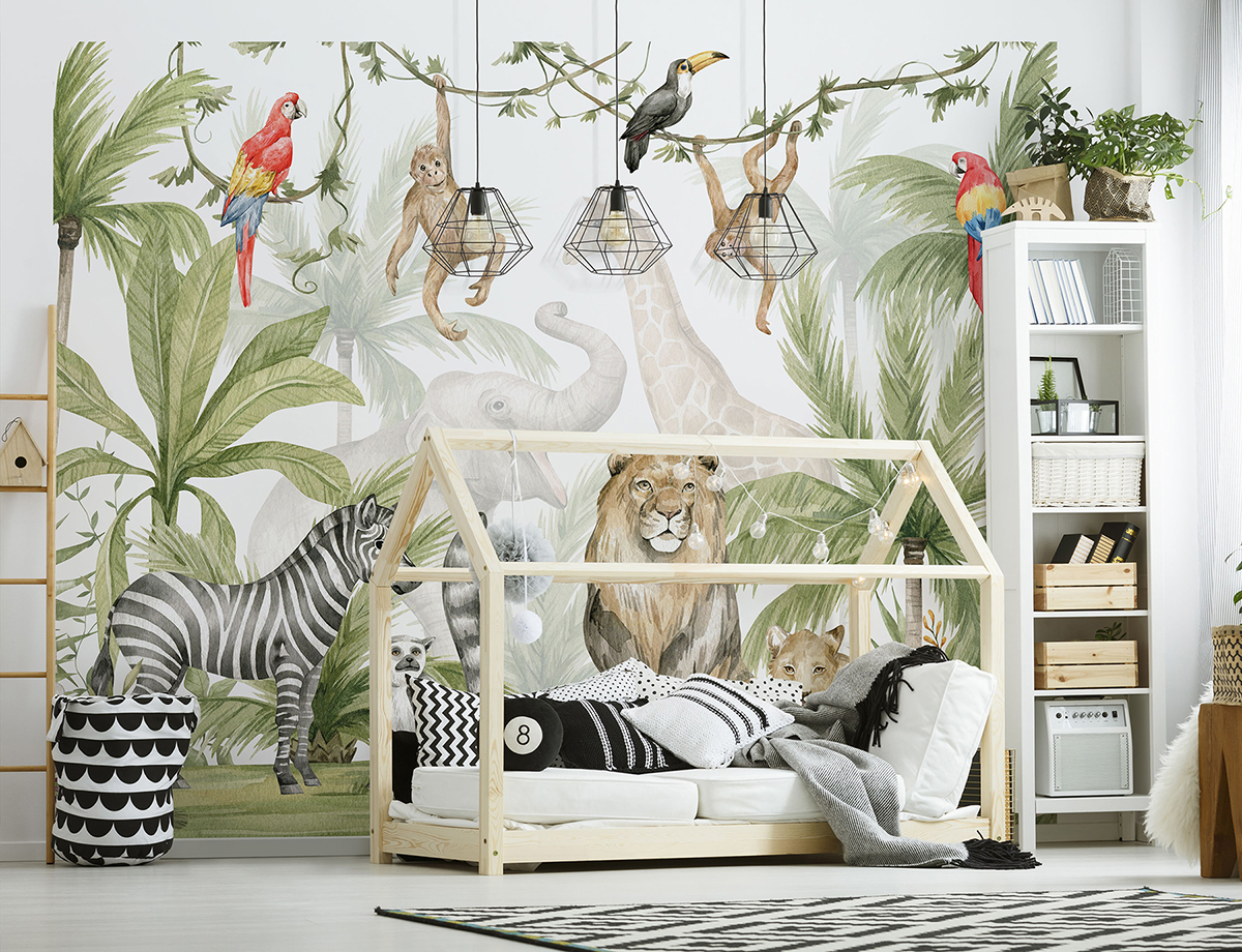 WT46719 Jungle Safari Wall Mural by Walltastic