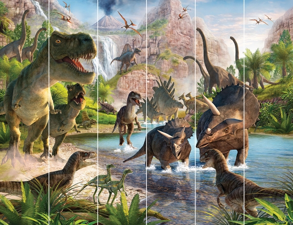 Picture of Dinosaur Land Wall Mural