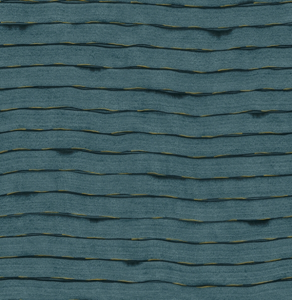 Picture of Naia Blue Horizontal Wavy Lines Wallpaper