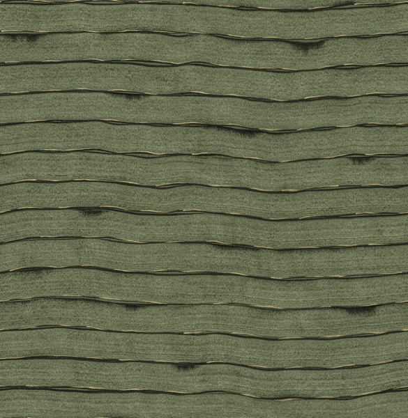 Picture of Naia Green Horizontal Wavy Lines Wallpaper