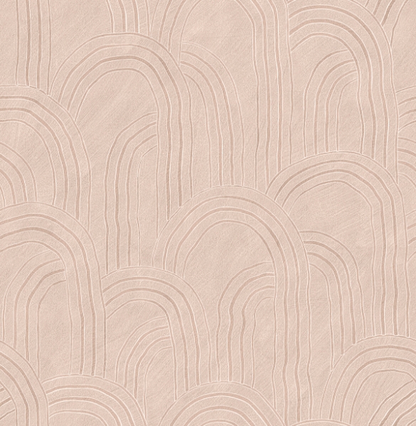 Picture of Cabo Pink Rippled Arches Wallpaper
