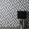 Picture of Meander Charcoal Geo Wallpaper