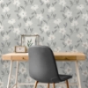 Picture of Larson White Floral Wallpaper