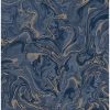 Picture of Suave Navy Marble Wallpaper