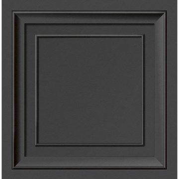 Picture of Distinctive Dark Grey Square Panel Wallpaper