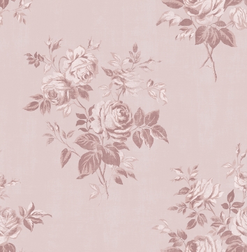 Picture of Blush Rosecliff Flower Peel and Stick Wallpaper