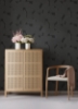Picture of Black Bas Geometric Peel and Stick Wallpaper