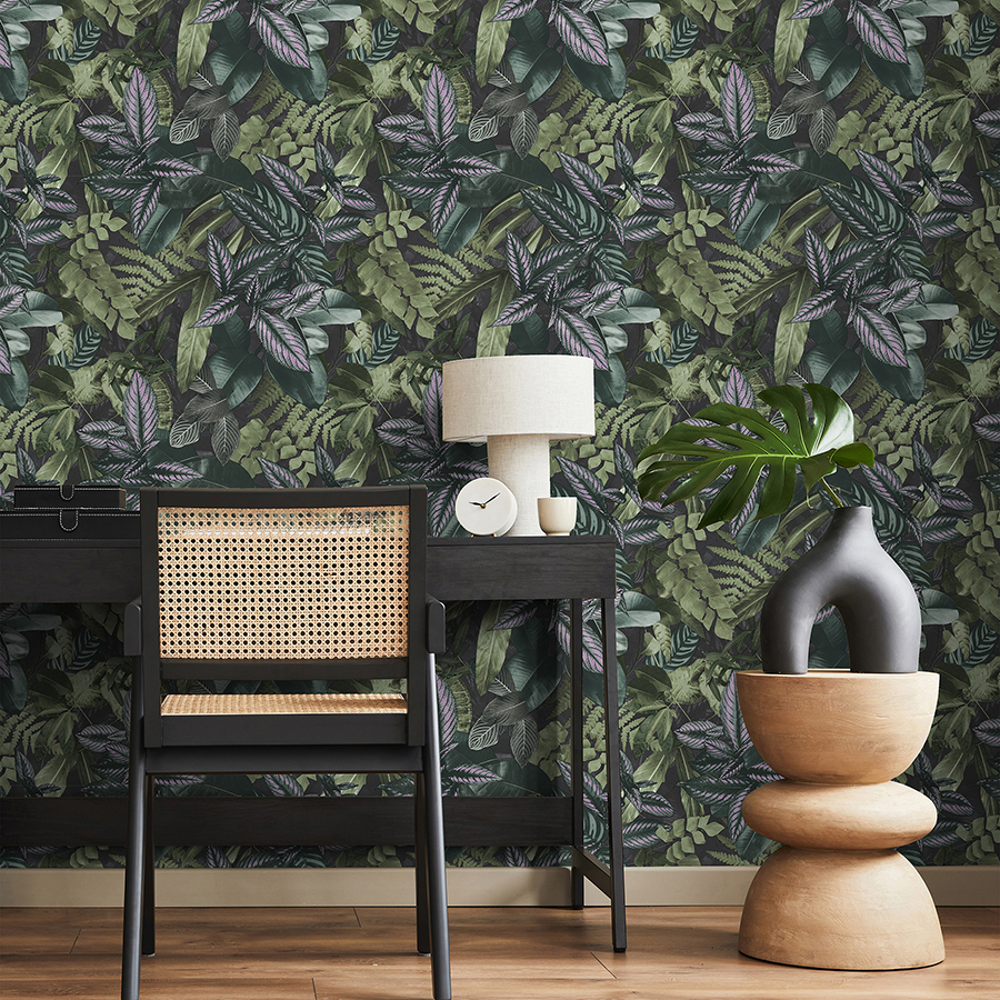 NHS4778 - Green Living Wall Peel and Stick Wallpaper - by InHome