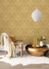 Picture of Lila Gold Strawberry Floral Wallpaper